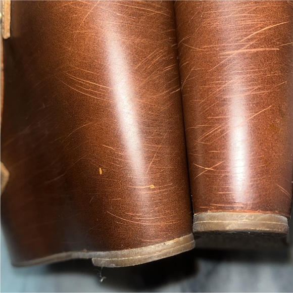 Steve Madden Wyliee Womens T Strap Peep Toe Leather Wedge Sandals Sz 9 - Picture 10 of 12